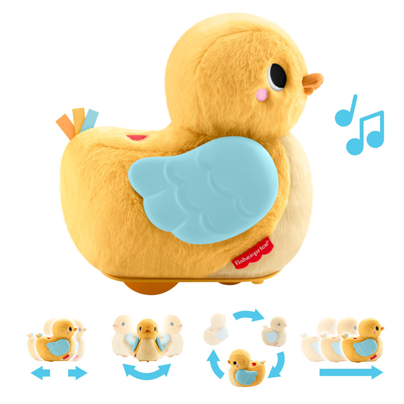Fisher-Price® 4-in-1 Cuddle & Crawl Duck - Μαλακό Παπάκι με κίνηση και ήχους JMX99