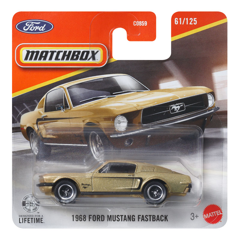 Mattel Matchbox Αυτοκινητάκι H 1968 Ford Mustang Fastback