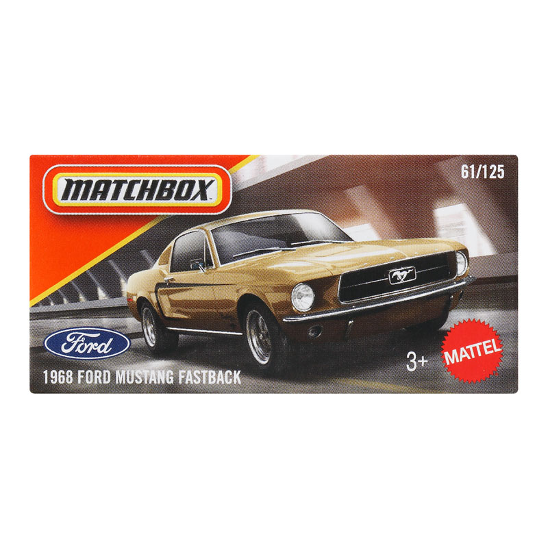 Mattel Matchbox Αυτοκινητάκι H 1968 Ford Mustang Fastback