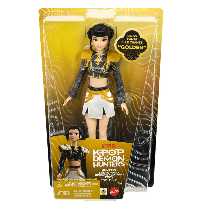 Mattel Συλλεκτική Κούκλα K-Pop Demon Hunter Singing Fashion Doll Zoey  "Golden" JRN42