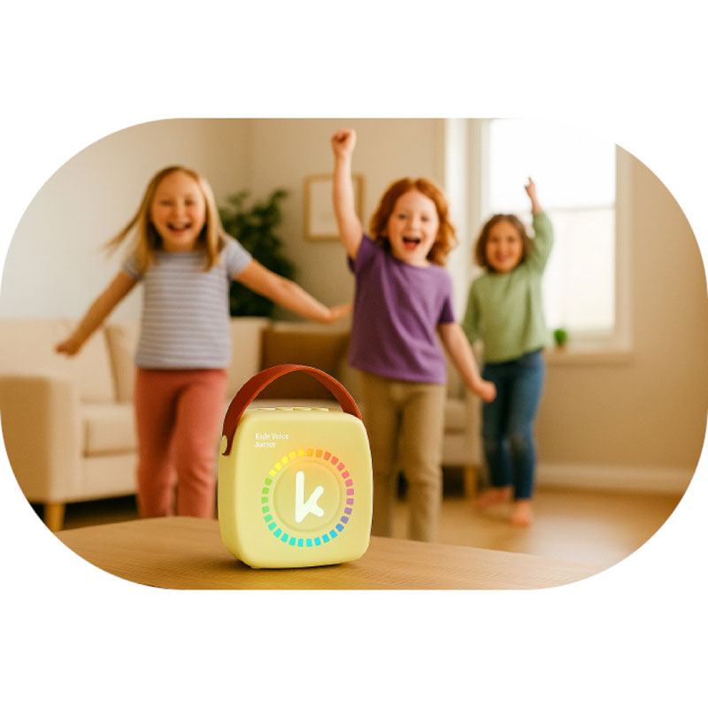 Kiddoboo KidsVoice JUNIOR mini Karaoke Speaker & Mic Yellow + NikoletaTV KBT3NTYEL
