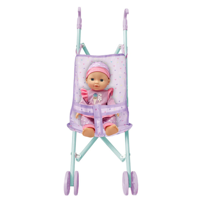 Little Dolphie Παιδικό Σετ Μωρό 29cm με Καρότσι LD12-B