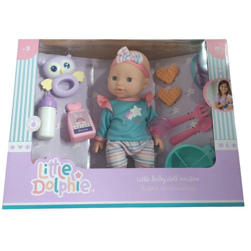 Little Dolphie Παιδικό Σετ Μωρό 29cm με Βρεφικά Αξεσουάρ LD32