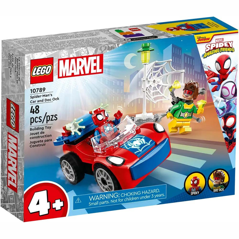 Lego Marvel Spidey Amazing Friends Spider-Man's Car and Doc Ock 10789