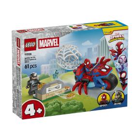 LEGO Marvel Spidey On His Motorcycle vs. Rhino 11206