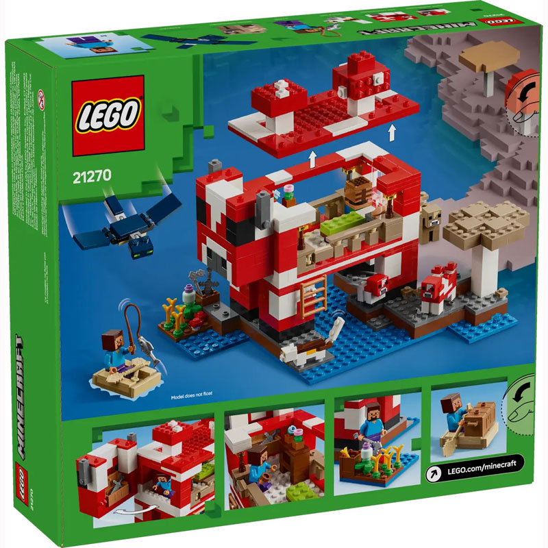LEGO Minecraft The Mooshroom House 21270