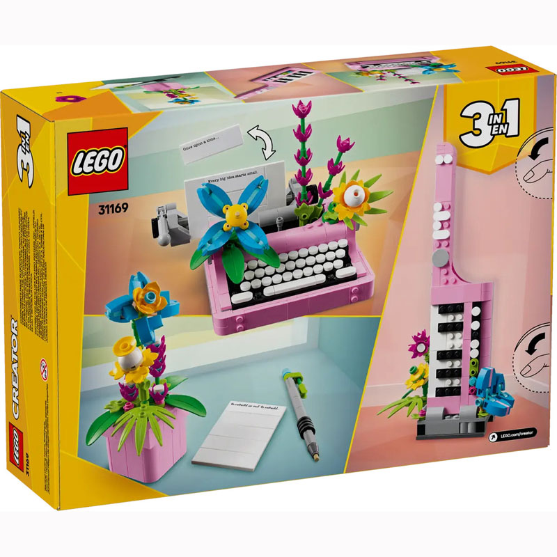 Lego Creator Typewriter with Flowers 31169