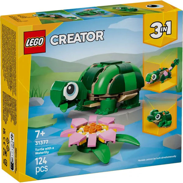 Lego® Creator 3in1 Turtle With A Water Lily Flower 31377