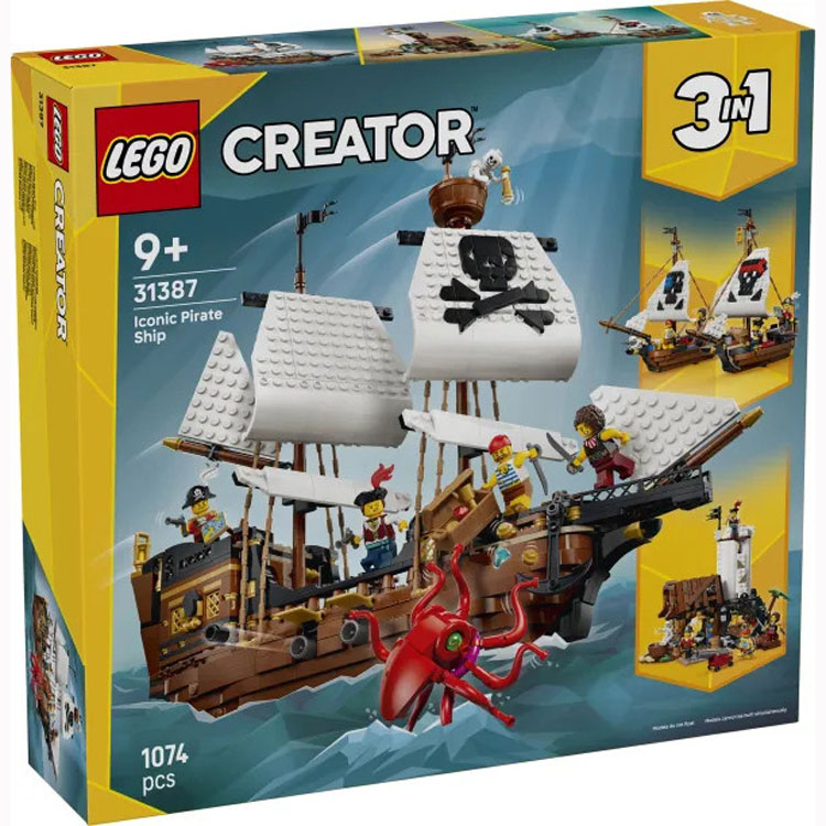 Lego Creator 3-in-1 Iconic Pirate Ship 31387