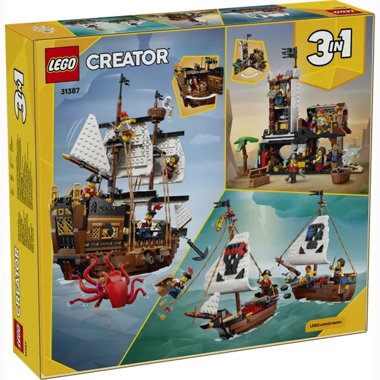 Lego Creator 3-in-1 Iconic Pirate Ship 31387