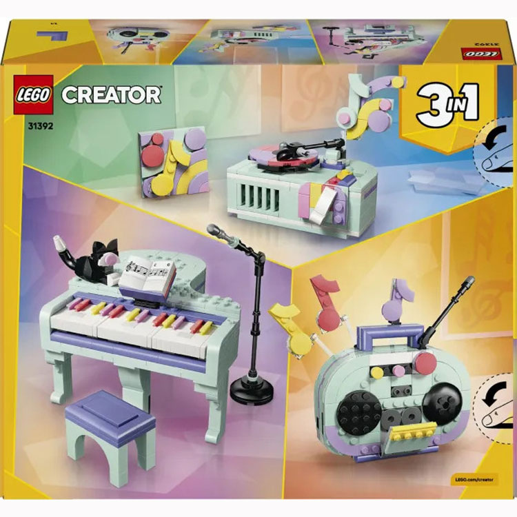 LEGO® Creator 3in1 Music Decor Piano With Cat 31392