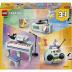 LEGO® Creator 3in1 Music Decor Piano With Cat 31392