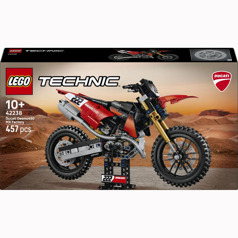 Lego® Technic Ducati Desmo450 MX Factory Motorcycle 42238