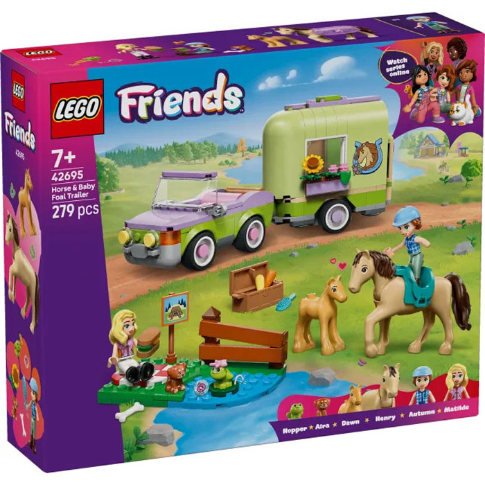 Lego Friends Horse & Baby Foal Trailer 42695