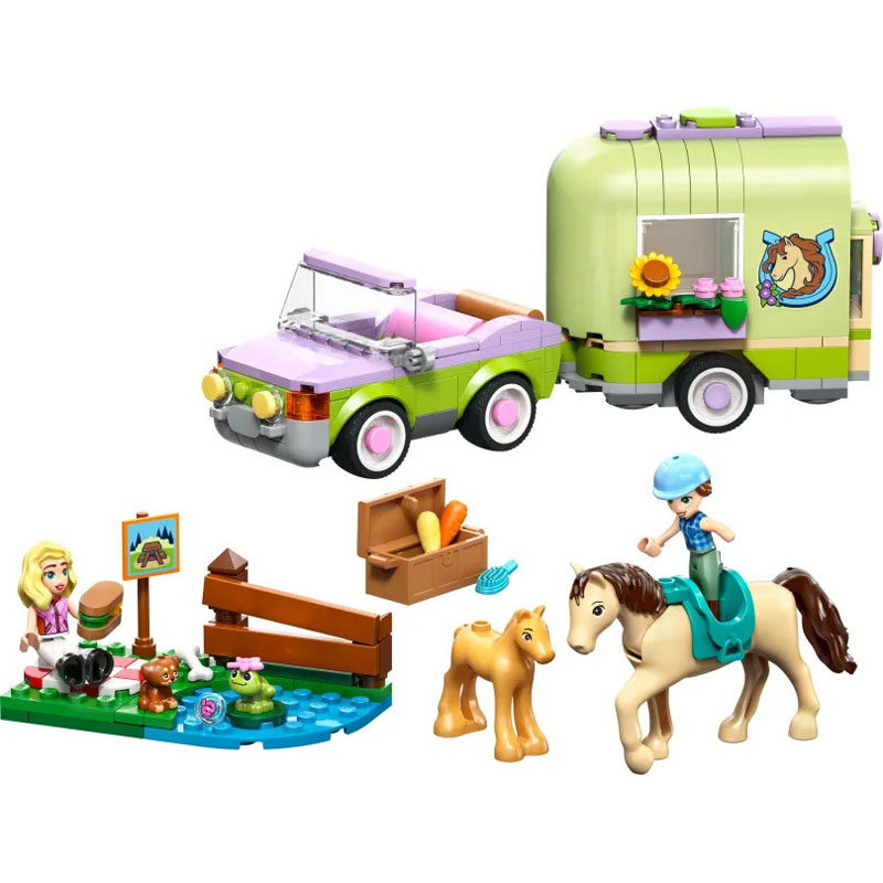Lego Friends Horse & Baby Foal Trailer 42695