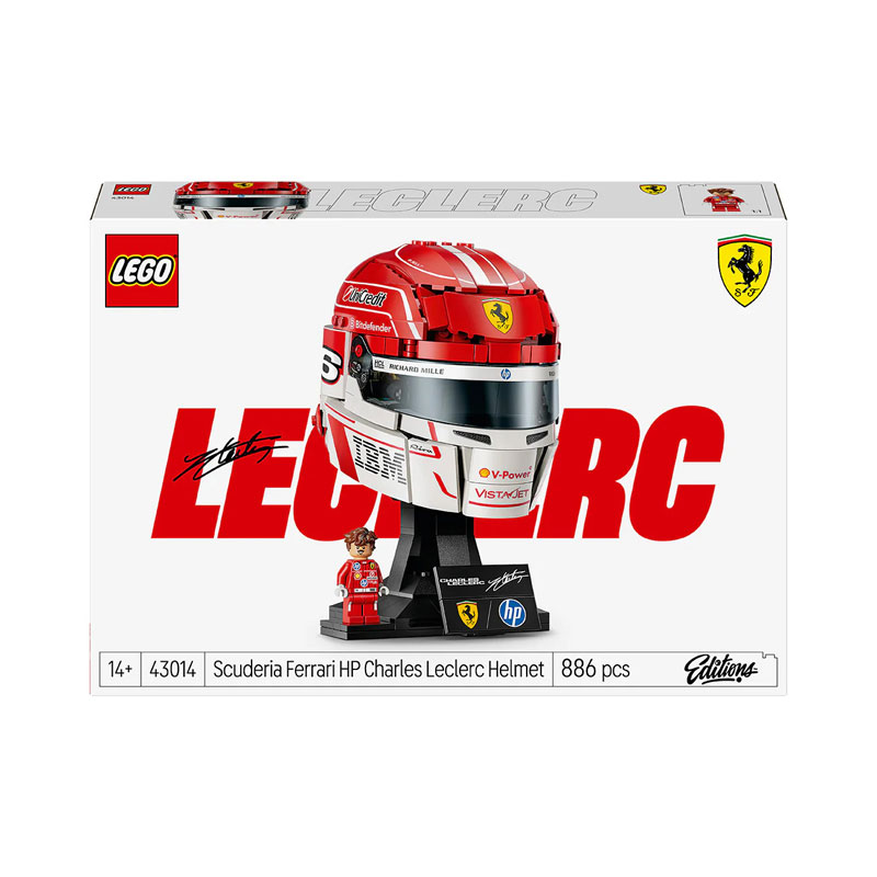 LEGO® Editions  Scuderia Ferrari HP Charles Leclerc Helmet 43014