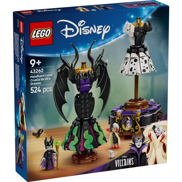 Lego Disney Maleficent's & Cruella De Vil's Dresses 43262