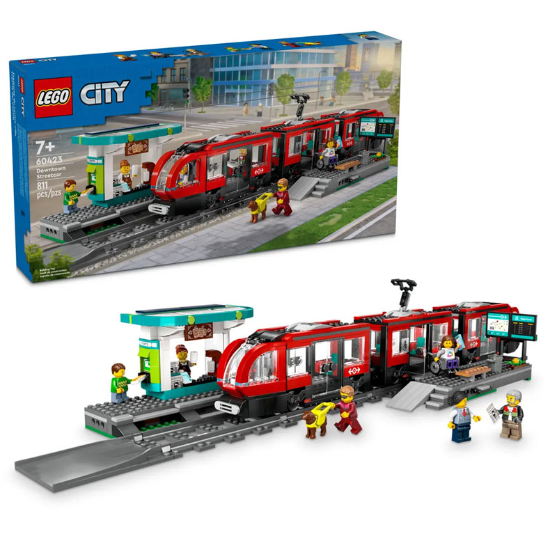 Lego City Downtown Streetcar & Station 60423