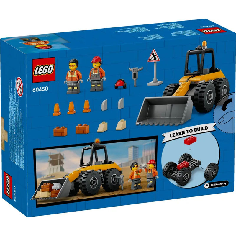Lego City Yellow Construction Wheel Loader 60450