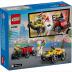 Lego City Great Vehicles: Pizza vs. Fire Truck Race Car Pack 60458