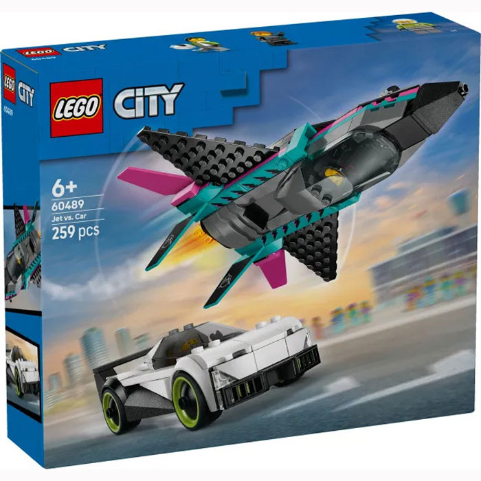 LEGO City Jet vs. Car 60489