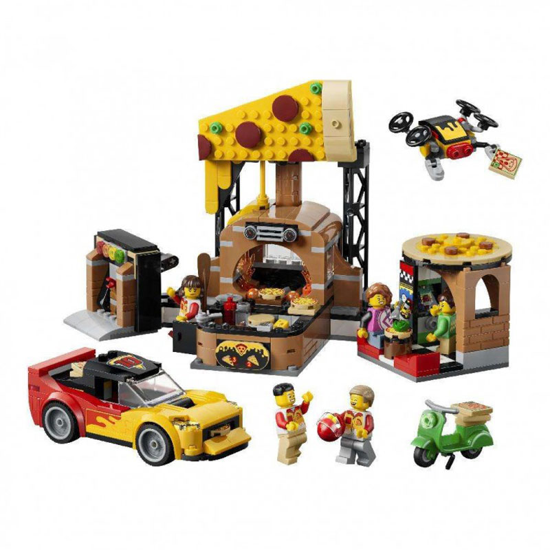 LEGO® City Pizza Delivery Experience with Vehicles 60496