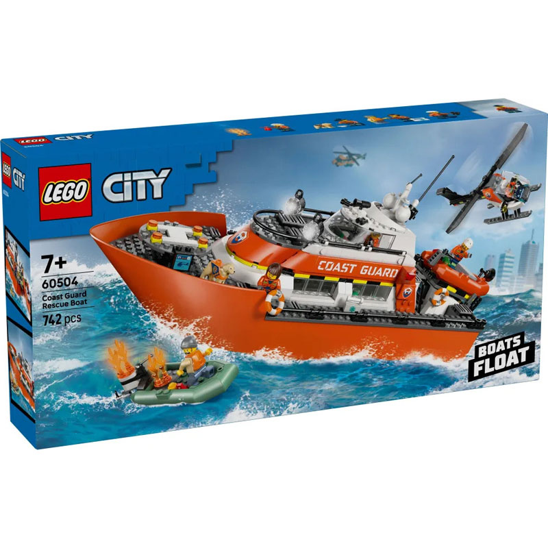 LEGO City Coast Guard Rescue Boat & Helicopter 60504