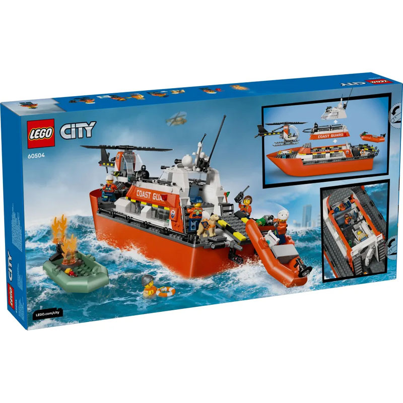 LEGO City Coast Guard Rescue Boat & Helicopter 60504