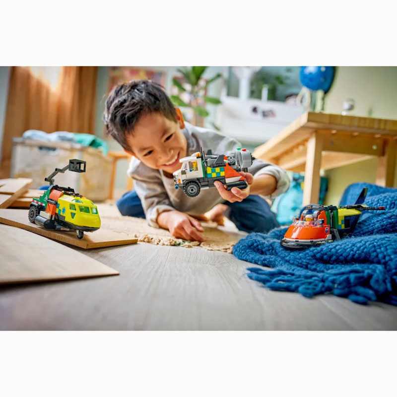 LEGO City Airplane, Service Truck & Hovercraft Remix 60505