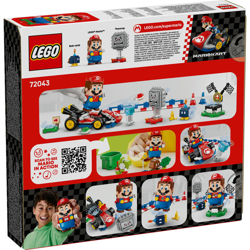 Lego Super Mario Kart™ – Interactive LEGO® Mario™ & Standard Kart 72043
