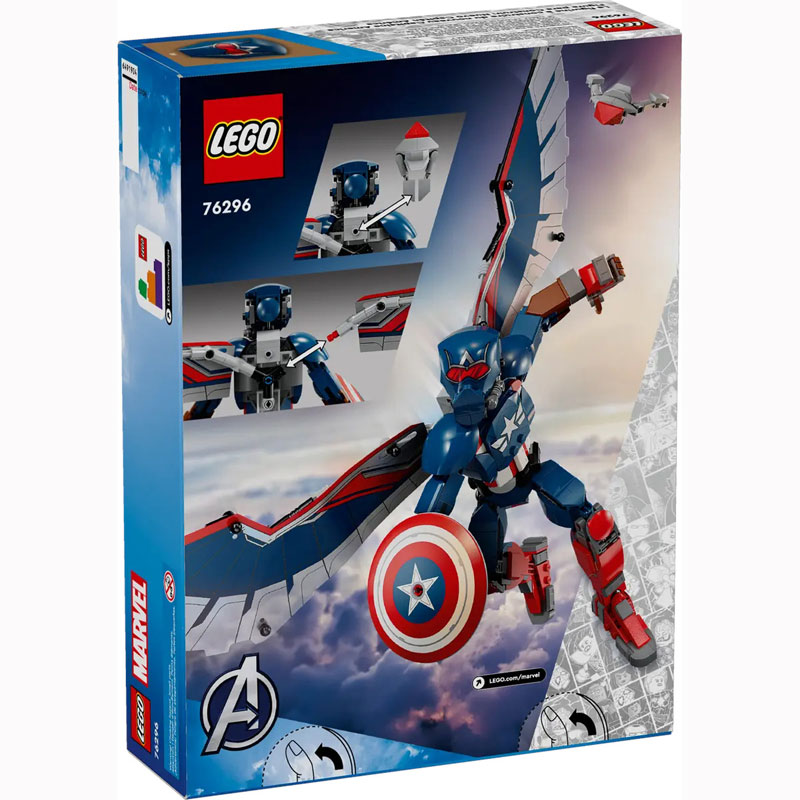 Lego Marvel New Captain America Construction Figure 76296