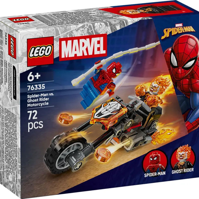 Lego Marvel Spider-Man vs. Ghost Rider Motorcycle 76335