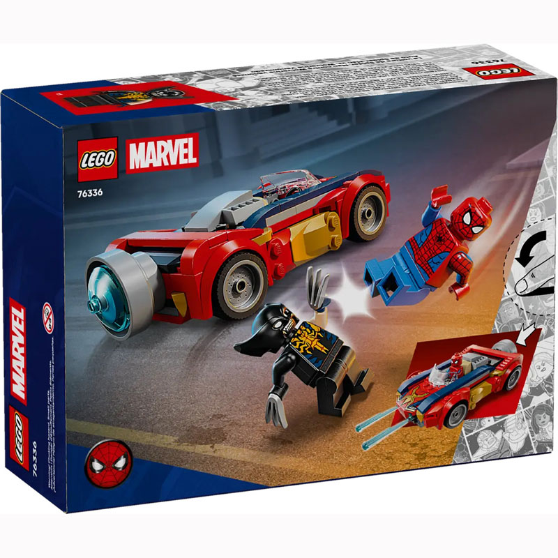 LEGO Marvel Spider-Man Car vs. Venomized Wolverine 76336