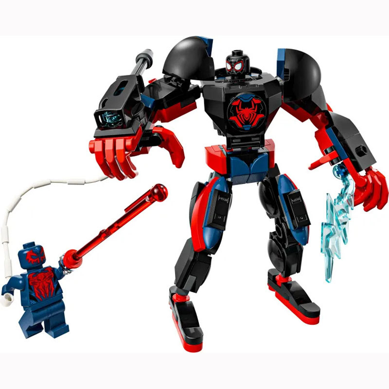 Lego Marvel Miles Morales Mech vs. Spider-Man 2099 76337