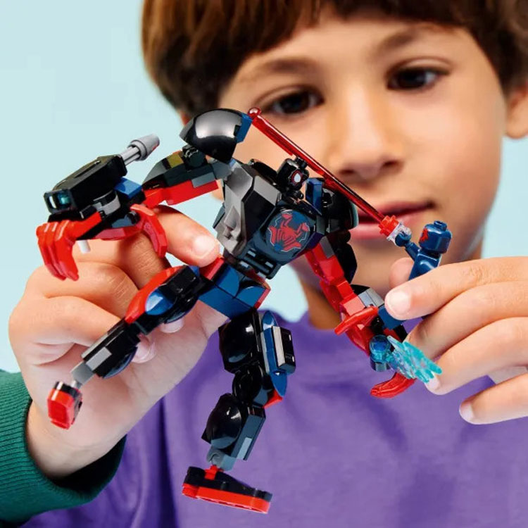 Lego Marvel Miles Morales Mech vs. Spider-Man 2099 76337