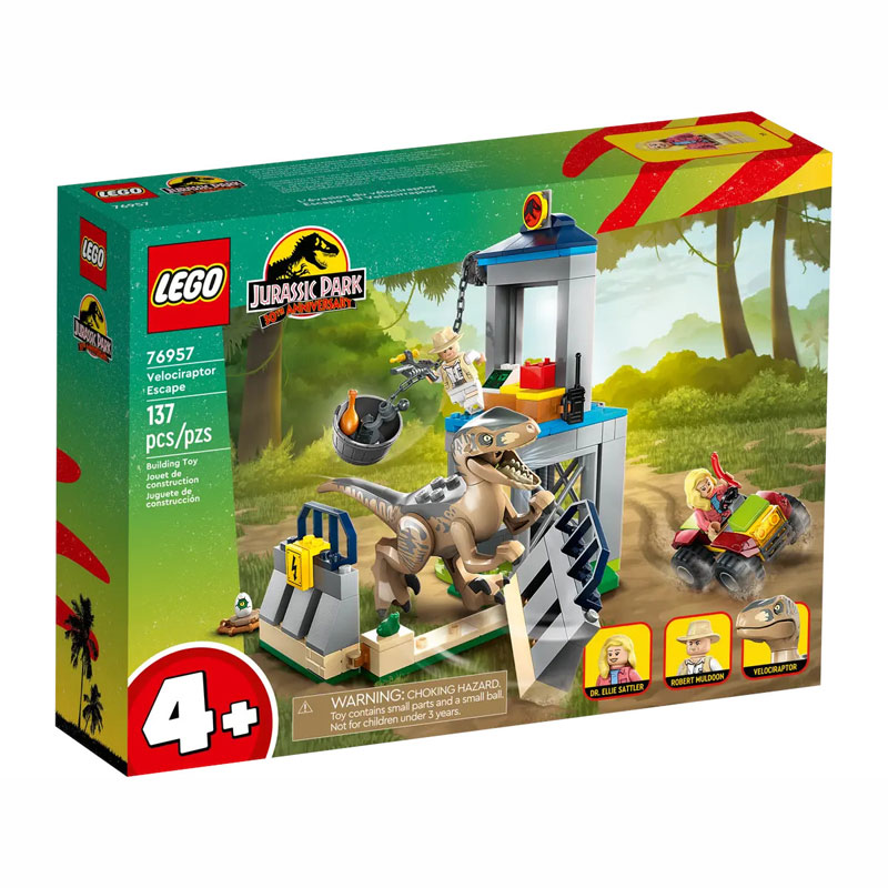 Lego Jurassic World Velociraptor Escape 76957