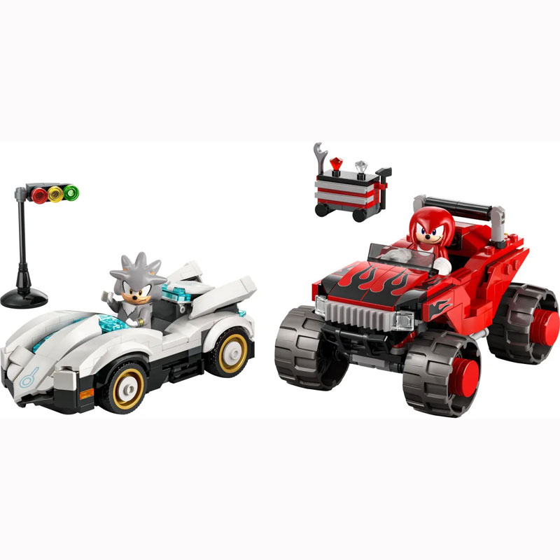 LEGO Sonic The Hedgehog Silver's Car vs. Knuckles' Monster Truck 77118