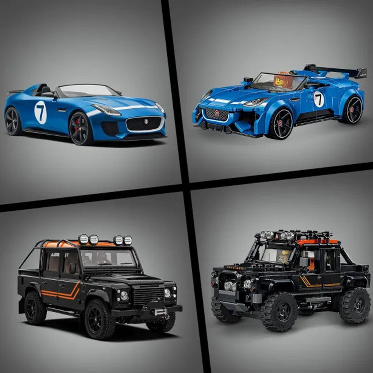 LEGO® Speed Champions Jaguar Project 7 & Land Rover Defender 77264