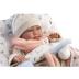Llorens Μωρό Νεογέννητο που κλαίει Εκρού Φόρμα-Μαξιλάρι 42cm 74128