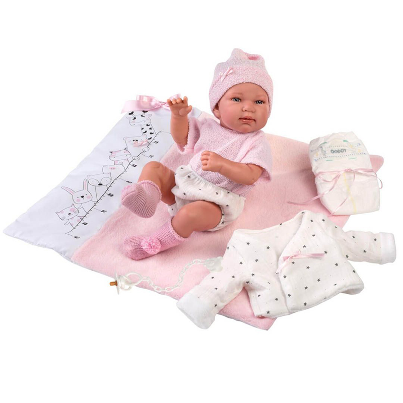 Llorens Μωρό Newborn Juan Tina με αλλαξιέρα αναστημόμετρο 43cm 84328