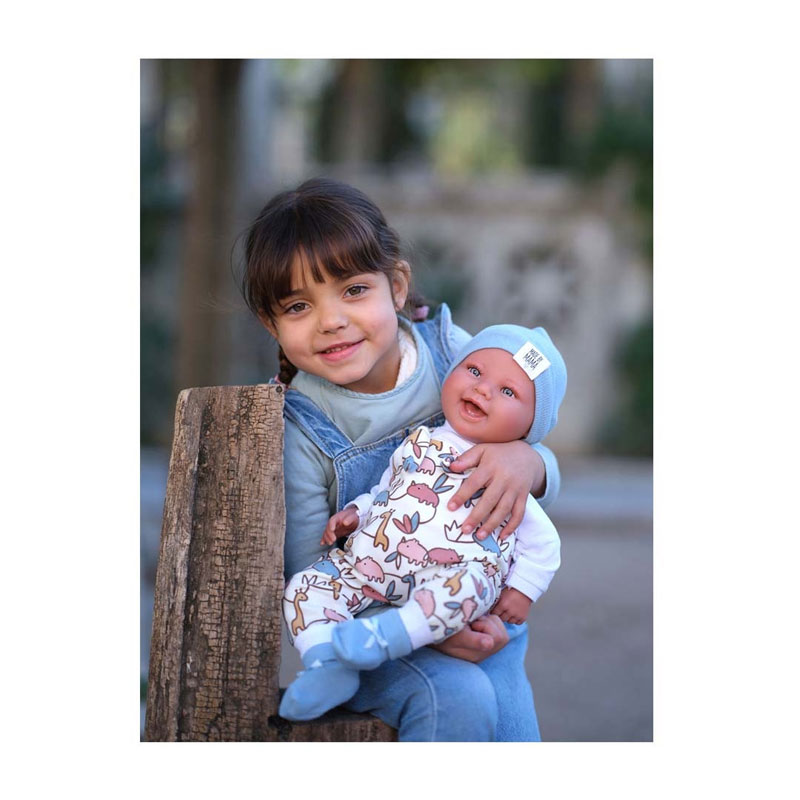 Llorens Μωρό Νεογέννητο που γελάει Φορμάκι 2 σε 1 44cm 84481