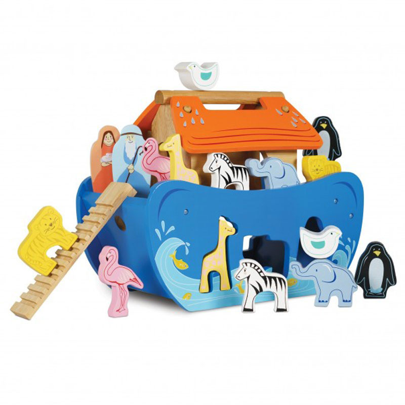 Le Toy Van Ξύλινη Κιβωτός Με Ζωάκια TV212