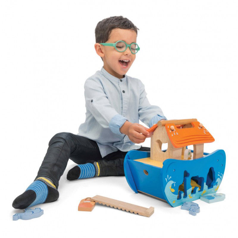Le Toy Van Ξύλινη Κιβωτός Με Ζωάκια TV212