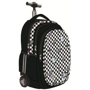 St. Majewski St. Right Trolley Bag Chessboard Butterflies 26L MAJ-TBCHB