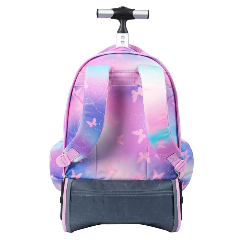 St. Majewski St. Right Trolley Bag Pink Butterflies 26L MAJ-TBPIB