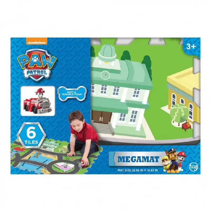 Giochi Preziosi Megamat Χαλάκι Παζλ Με Όχημα Paw Patrol MEP00000
