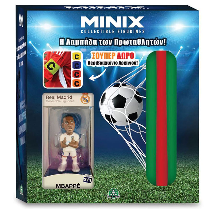 Giochi Preziosi Λαμπάδα Minix – Η Λαμπάδα Των Πρωταθλητών Φιγούρα Minix Kylian Mbappé 12 cm MNXY8000