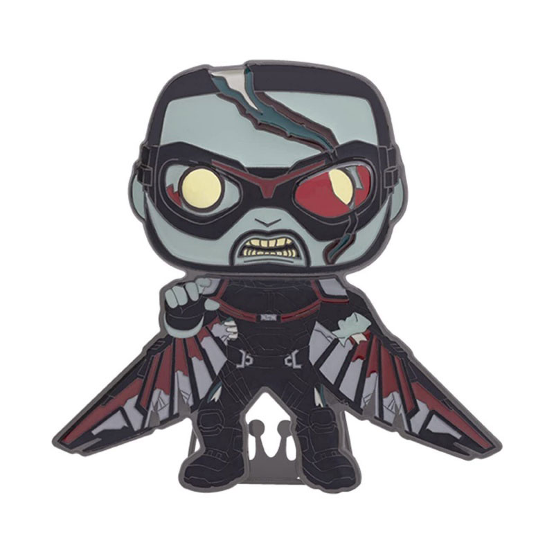 Funko Pop! Pin: Marvel Zombie Falcon (Glows in the Dark) #19 Large Enamel Pin (MVPP0057)
