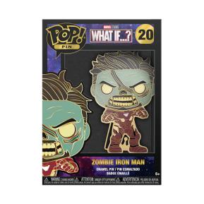 Funko Pop! Pin: Marvel - Zombie Iron Man (Glows in the Dark) #20 Large Enamel Pin (MVPP0058)