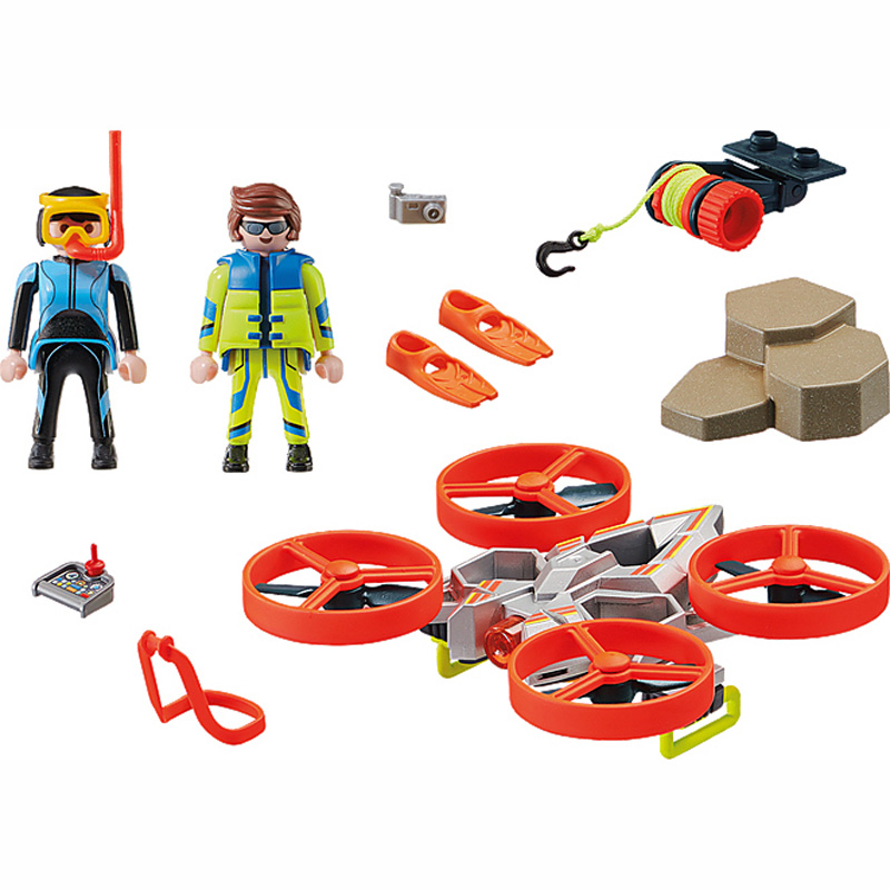 Playmobil City Action Επιχείρηση διάσωσης δύτη με drone 70143